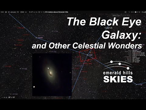 Live via EAA - The Black Eye Galaxy (M64) and More in the Emerald  Hills Skies