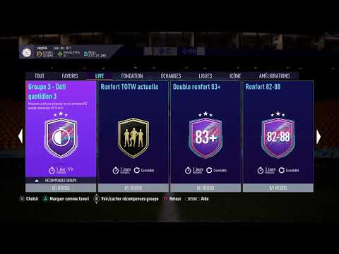 FIFA21 SBC / DCE - GROUPE 3 DÉFI QUOTIDIEN 3 - SOLUTION PAS CHER