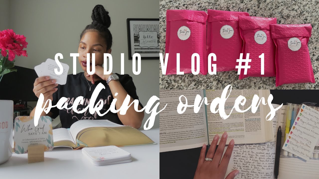 Packing Etsy Order Vlog | Studio vlog #1