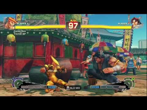 SSF4: GamerBee (Adon) vs. naverSsurrender (T. Hawk)