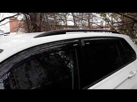 Дефлекторы окон Volkswagen Tiguan с 2016 по 2019, к-т 4 шт., скотч 3M, AcrylAuto арт. VOT-00001340