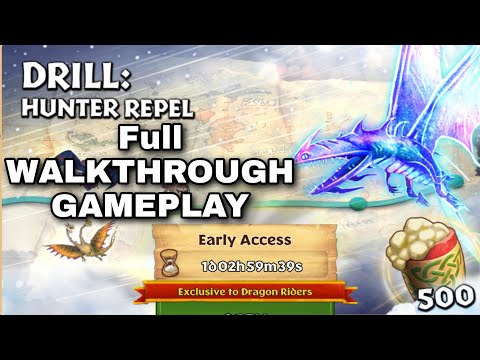 DRILL:HUNTER REPEL Full Gameplay/Walkthrough - Dragons: Rise of Berk