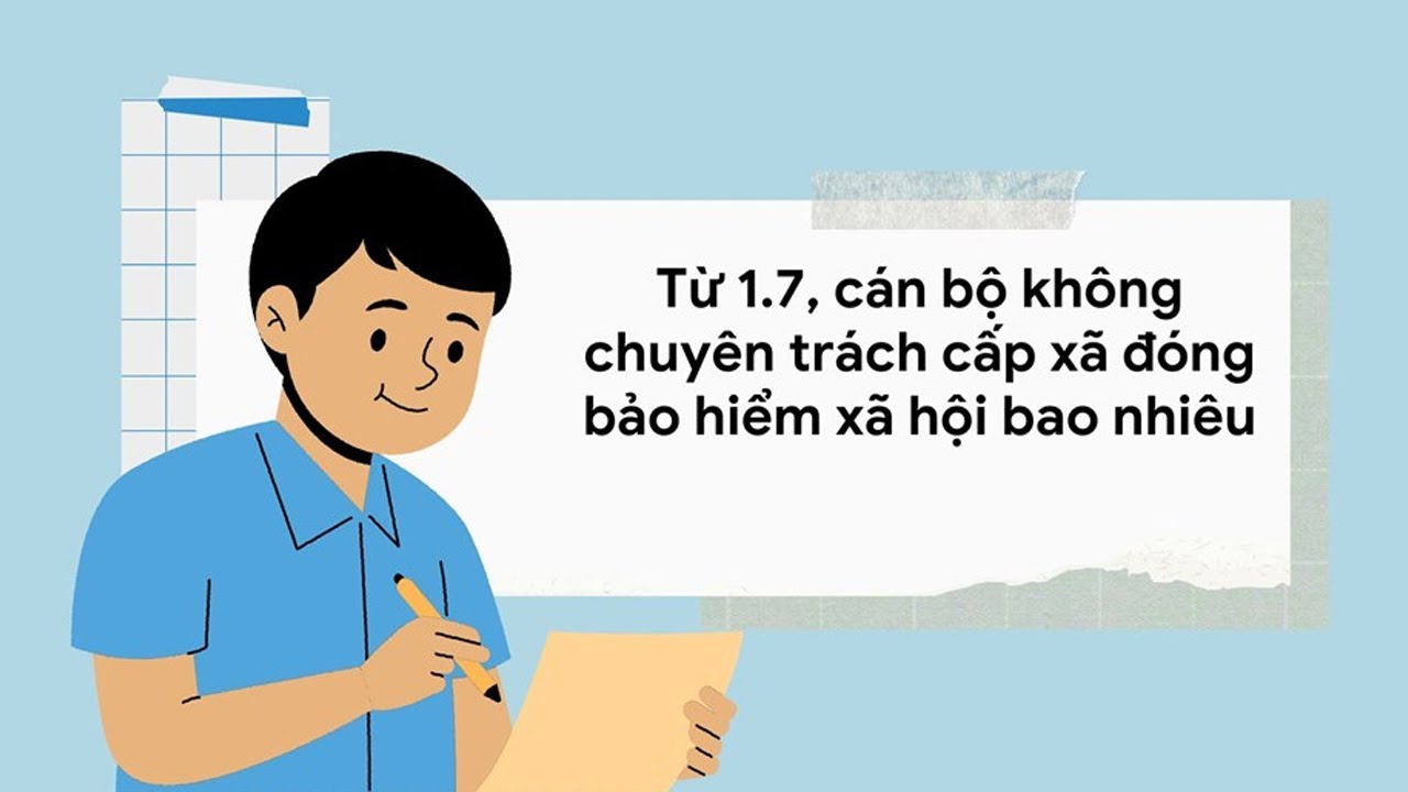 Từ 1.7, cán bộ không chuyên trách cấp xã đóng bảo hiểm xã hội bao nhiêu?