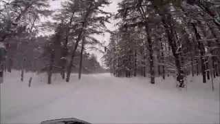 preview picture of video 'GoPro Michigan Snowmobiling 2015'