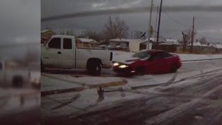Icy roads cause car accidents all across Albuquerque