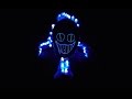 Circus Lights Finger Circus Gloving Choreography In 4k LED Light Show