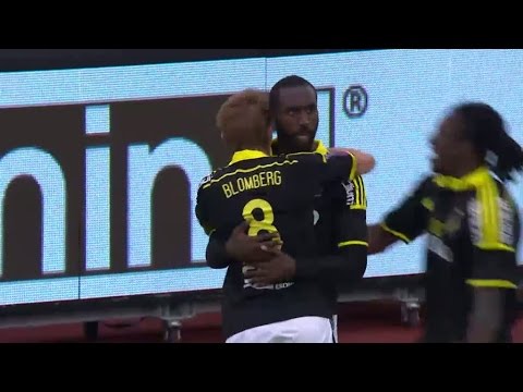 Henok Goitom dunkar upp 2-0 i nättaket mot Falkenberg - TV4 Sport