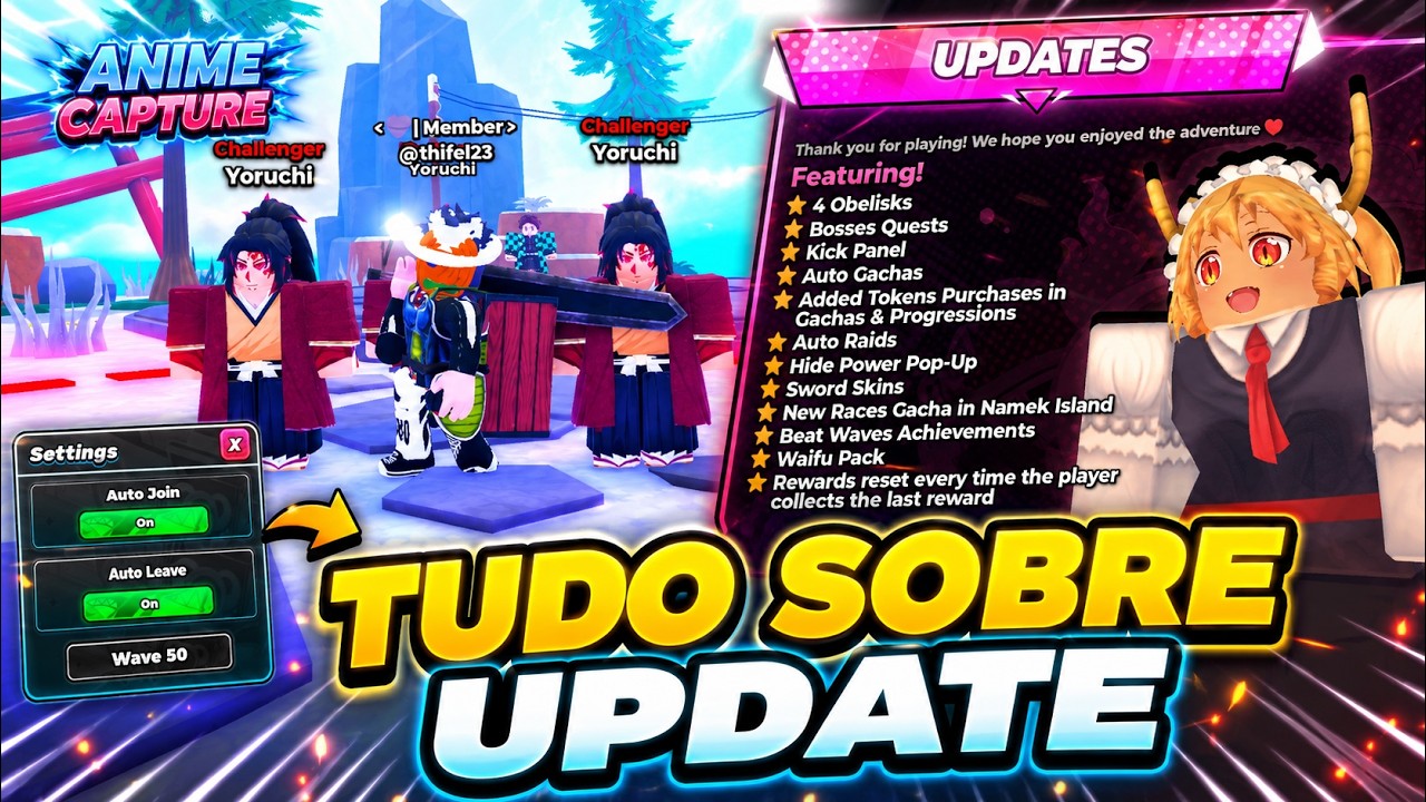 ATUALIZOU! TUDO SOBRE A UPDATE ANIME CAPTURE (GUIA COMPLETO)