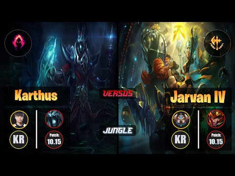 Cuzz KARTHUS (Jungle) [Dark Harvest] VS JARVAN IV - Challenger KR Patch 10.15