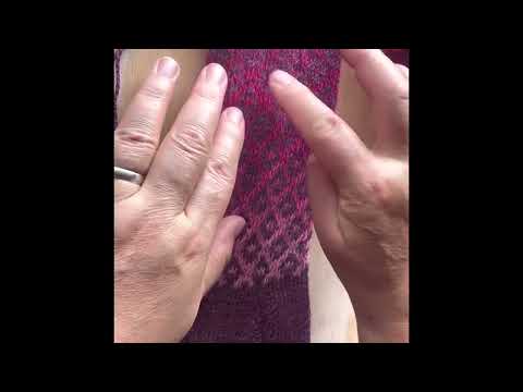 Norwegermuster oder Jacquardmuster dämpfen