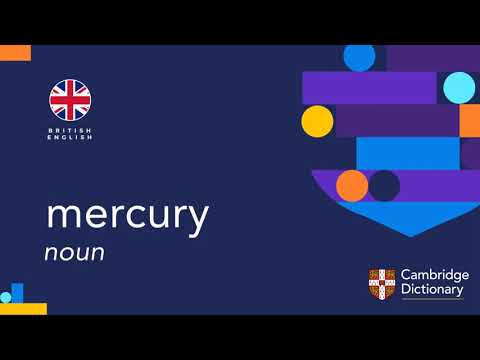 Part of a video titled How to pronounce mercury | British English and American ... - YouTube