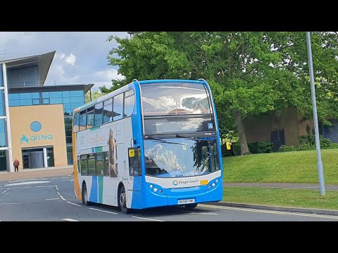 Journey on Route X24A | NK58FNE/19440 - Stagecoach North East: Dennis Trident 2/ADL Enviro 400