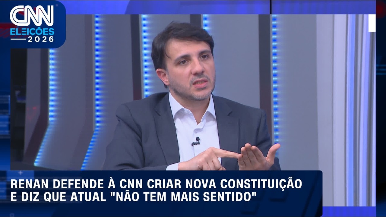 Renan Santos defende à CNN criar nova Constituição: a atual
