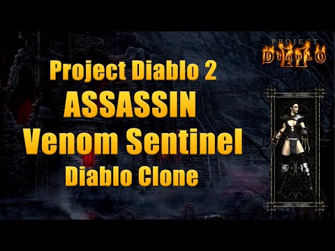 Project Diablo 2 Season 12 - Venom Blade Sentinel Assassin vs Diablo Clone | Full Natalya's Set