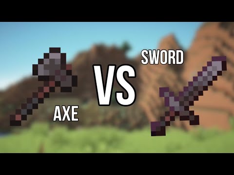 Axes vs Swords in MC: Bedrock Edition (FROM CASEOH’S STREAM)
