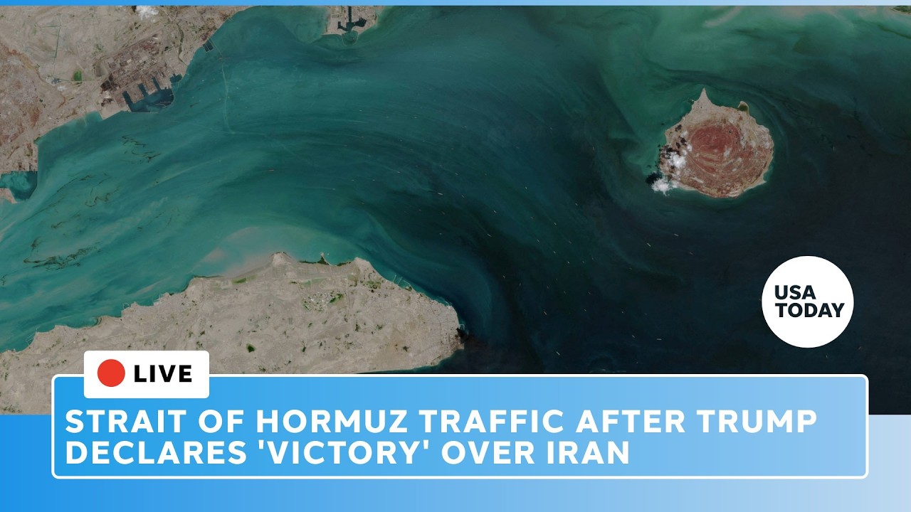 Live: See Strait of Hormuz traffic after Trump claims 'victory' with Iran announcing reopening