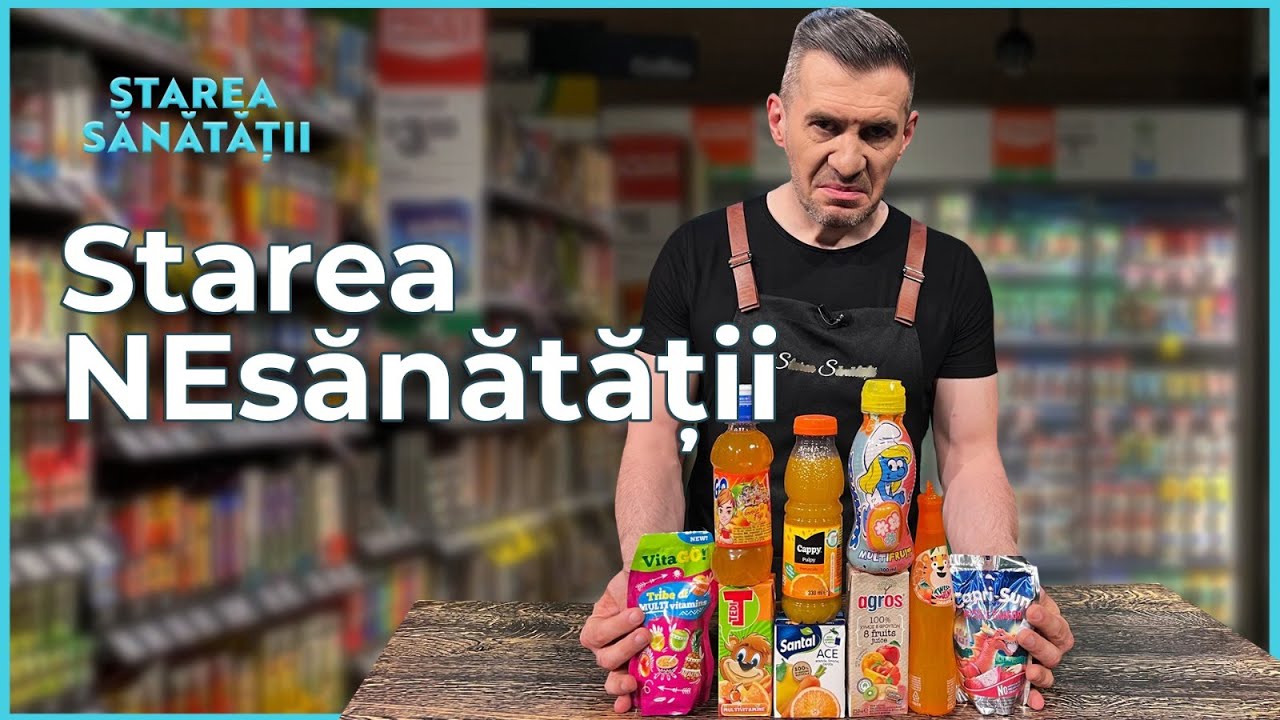 Sucurile pentru copii la control! Tedi, Cappy, Santal etc. Esență de zahăr | Starea NEsănătății #22