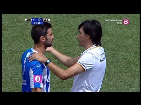 Primera parte Atlético Baleares 2 - Mallorca B 0. 2ªB Grupo 3. 14/15