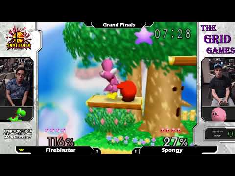 Smash 64: Fireblaster (Yoshi/Falcon) V Spongy (Kirby) - Shattered 110 Tournament SSB64