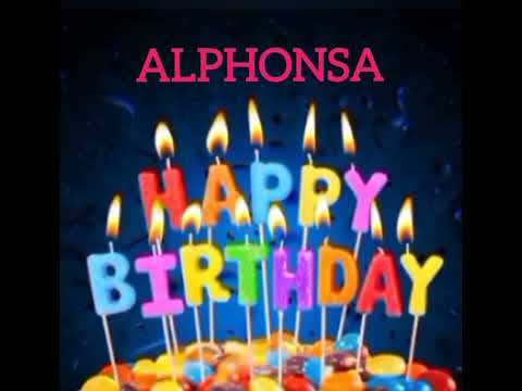 Alphonsa Name Happy Birthday to you Video Song Happy Birthday Song with names