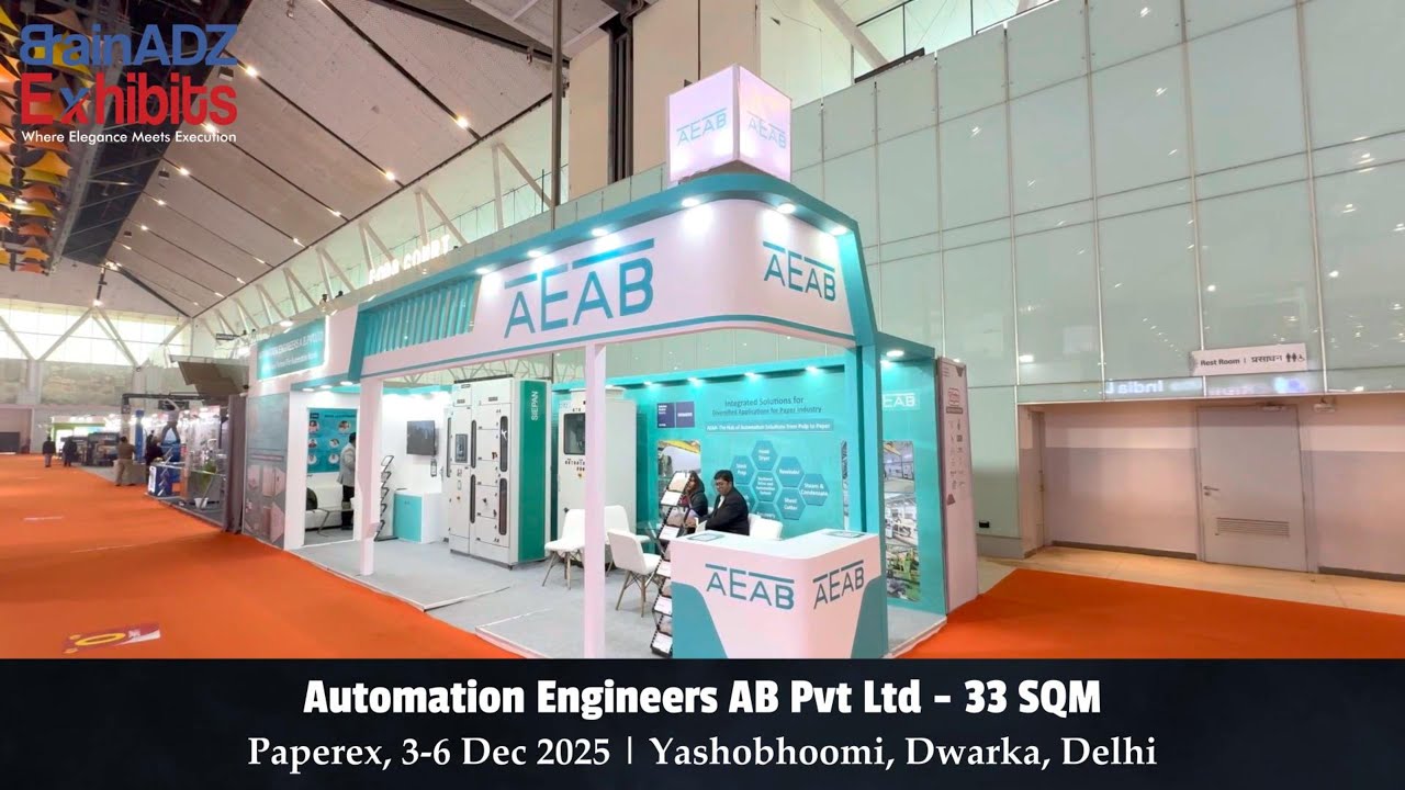 Automation Engineers AB Pvt Ltd at Paperex 2025 – Designed & Built by BrainADZ Exhibits
