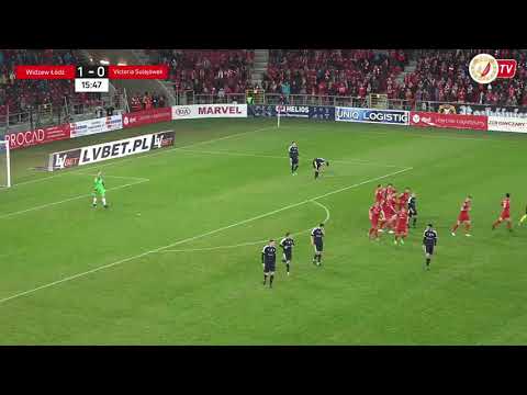 Widzew Łódź - Victoria Sulejówek 1:0 - Bramka Roberta Demjana