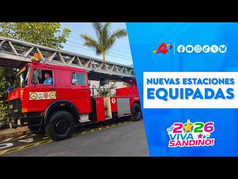 🚨 Equipan nuevas estaciones de bomberos con 8 unidades móviles de alta capacidad en Nicaragua