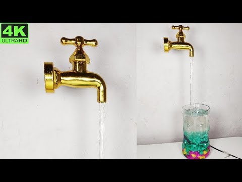 How to make beautiful FLOATING Fountain || Magic Faucet Fountain || DIY magic Fountain