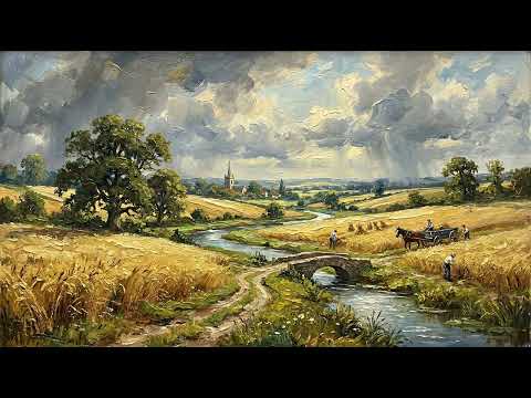 4K ART TV Wallpaper: Moving Golden Wheat Field for OLED Screens