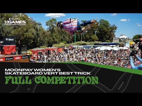 Arisa Trew ties the record for most X Games gold medals by a woman, Skateboard Vert Best Trick, Sacramento 2026