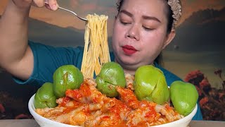 Download lagu Pedas Dower,Mie Ayam Ceker Mercon Toping Cabe Gendot Pedas Nyelekit MUKBANG mp3