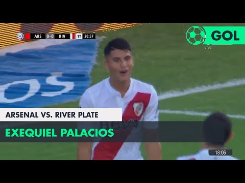 Exequiel Palacios (0-1) Arsenal vs River Plate | Fecha 24 - Superliga Argentina 2017/2018