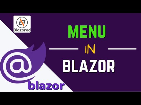 Blazor Creating New Component as Custom Menu Basic Tutorial