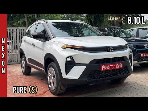 New Tata Nexon Facelift 2023 👌 2nd Base Model Pure with Sunroof ! Most Detailed Walkaround Review!