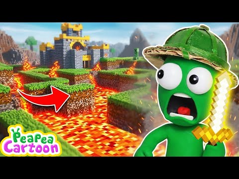 Pea Pea Tries to Escape the Minecraft Maze Challenge! - Adventure for kids - Pea Pea Cartoon