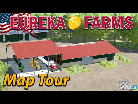 INSANE MOD MACHINES! YOU NEED TO SEE! - EUREKA FARMS MAP TOUR 🚜 FS22 | GRAINMAN TRAVELS✈️
