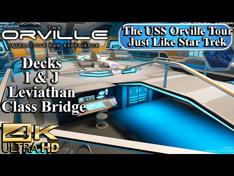 The Holodeck Adventure: Touring Decks I & J of Virtual USS Orville 4K