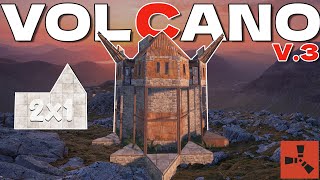 THE VOLCANO V3 - CHEAP and DEFENDABLE 2X1 RUST Base | Solo/Duo/Trio (2023)