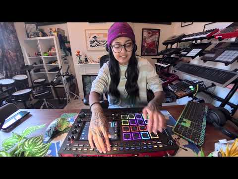 DNB Finger Drumming on Akai MPC Live III - never leave - Gnarly