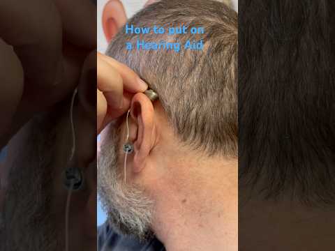 How to put on a RIC, RIE, RITE hearing aid #hearingaids