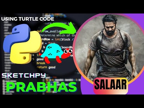 Prabhas Salaar Using Python Sketchpy Code Python Programming Hub