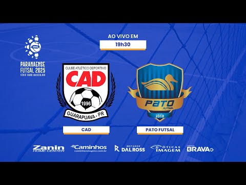 (AO VIVO E COM IMAGENS) CAD GUARAPUAVA X PATO FUTSAL - PARANAENSE DE FUTSAL SÉRIE OURO 2025