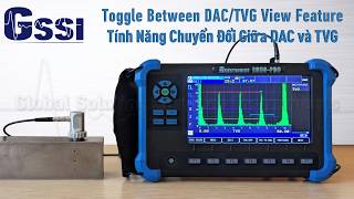 Toggle Between DAC/TVG View Feature on ECHO PRO