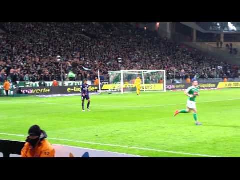 Saint-Etienne 0 -  Paris saint germain 1 :  25/01/2015 : Marquinhos....