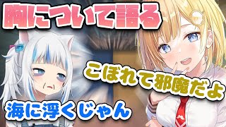 アメとぐらが、顔芸をしたり、お化粧をしたり、胸の大きさについて討論したり、ボリューミーなコラボ!!【ホロライブEN切り抜き】