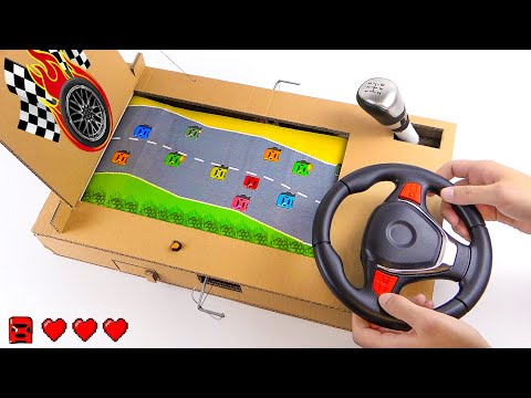 DIY Car Racing Game Out of Cardboard - Easy to Build!