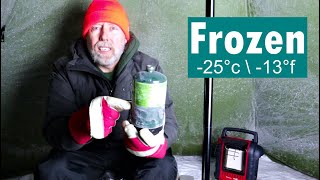 Mr Heater Buddy *HACK* in Extreme Cold - Frozen Propane Tank Working Like a Champ (-25°c \ -13°f)