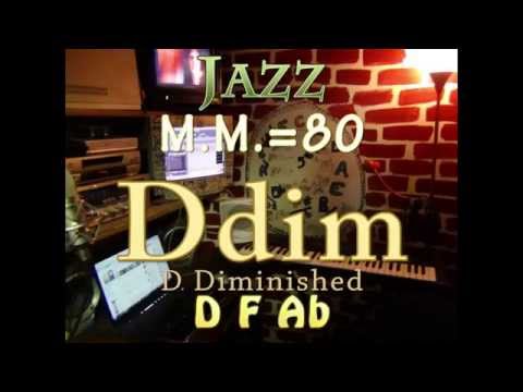 Ddim Diminished - One Chord Vamp - Jazz M.M.=80