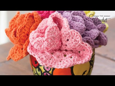 Bouquet Crochet Dishcloths | EASY | The Crochet Crowd