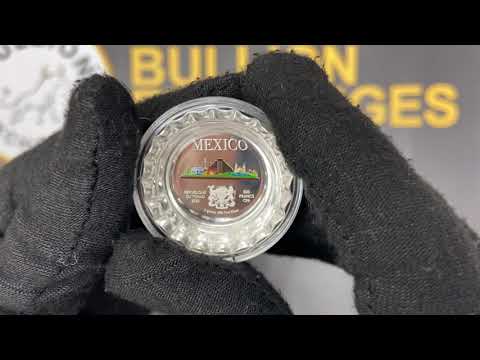 2022 Chad 6 gram World Landmarks - Mexico Bottle Cap Proof Silver Coin .999 Fine